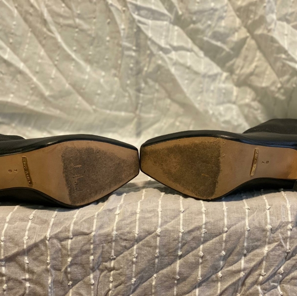 Black leather Cole Haan & Nike Air boots - Picture 3 of 4